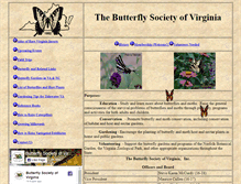 Tablet Screenshot of butterflysocietyofva.org